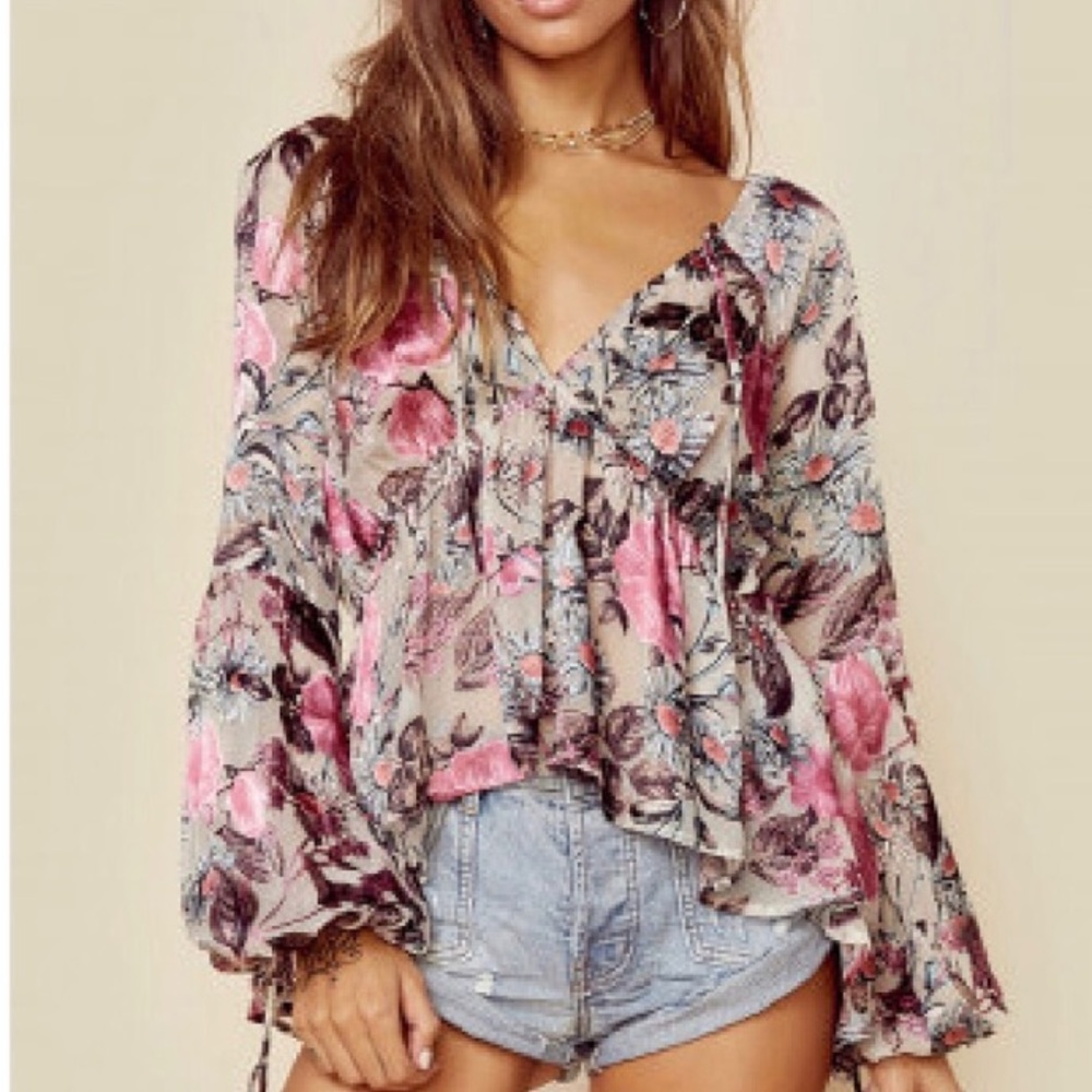 For love and lemons cadence blouse size small